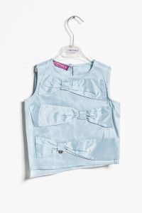 Camicia ValMax smanicata con orlo asimmetrico