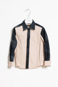 ValMax bicolor shirt with jeans effect