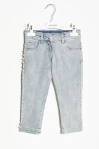 Mimisol pearl-embellished denim