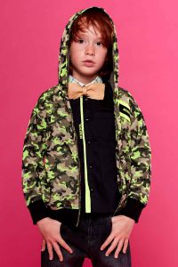 Mimisol sweatshirt with camouflage pattern