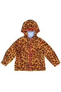 Leopard-print neoprene jacket