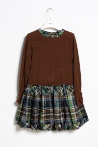 ValMax fleece and tartan dress