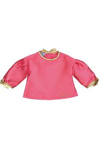 Mimisol button-embellished mikado blouse