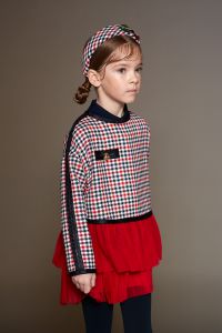 Mimisol checkered sweatshirt