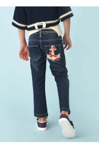 Mimisol patch-embellished denim